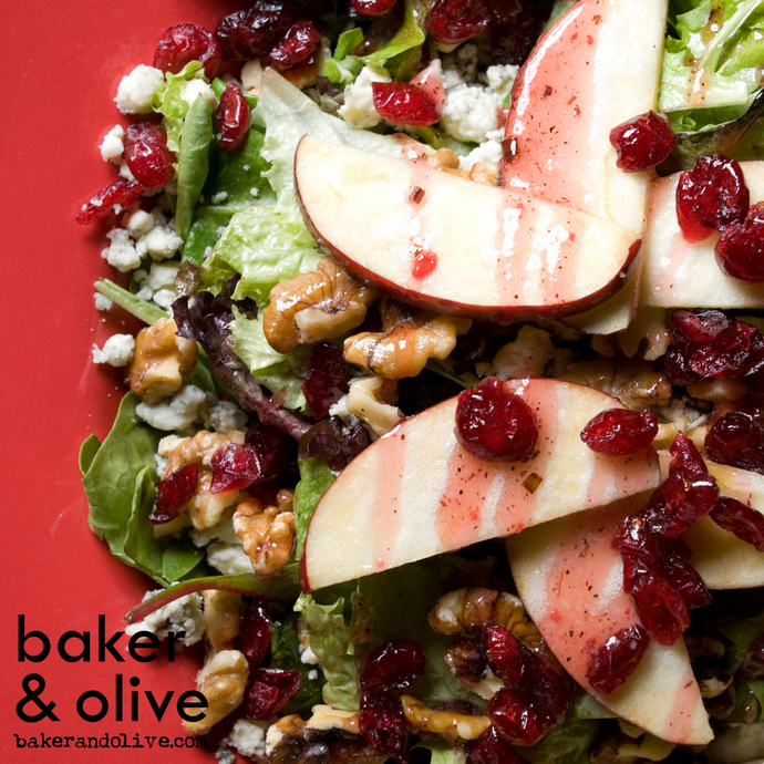 Autumn Bliss Salad with Red Apples and Roasted Walnuts