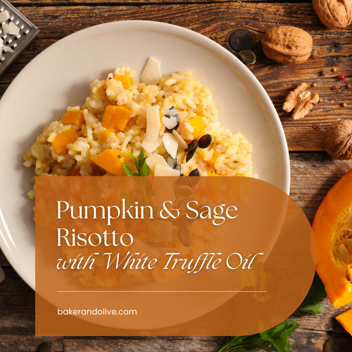 Pumpkin and Sage Risotto with White Truffle Oil